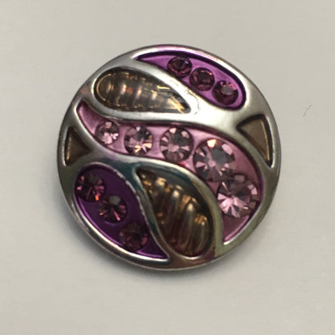 Waves Of Purple 18 mm Snap