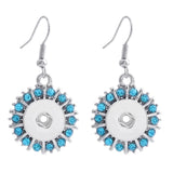 Sunburst Drop Earrings for 12 mm Snaps(4 Colour Choices)