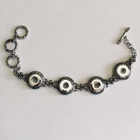 Gone Geometric Bracelet for 12 mm Snaps