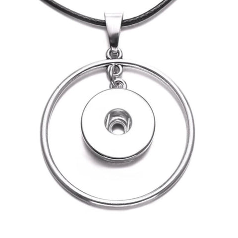 Simple Circle Pendant for 18 mm Snap