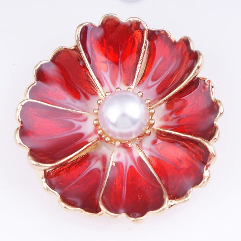 Red Poppy 20 mm Snap