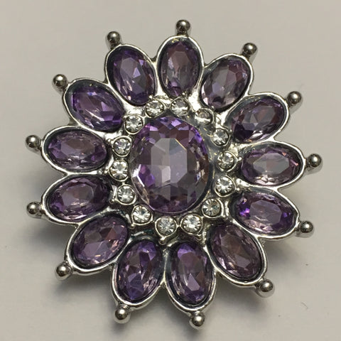 Purple Power Flower 20 mm Snap
