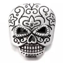 Sugar Skull 18 mm Snap