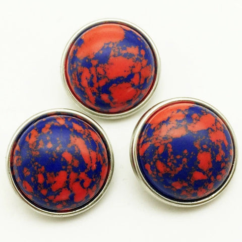 Genuine Florite Stone 18 mm Snap