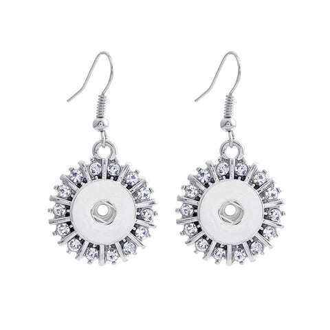 Sunburst Drop Earrings for 12 mm Snaps(4 Colour Choices)