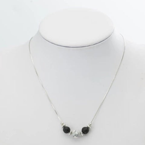 White Turquoise Aromatherapy Necklace