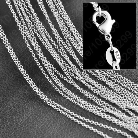 Sterling Silver O-Link chain 20" length