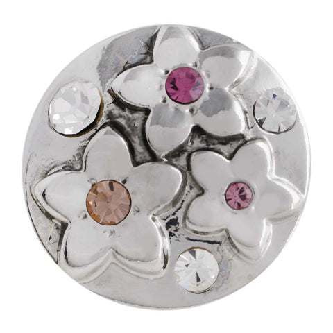 Trois Fleur 18 mm Snap ( 2 colour choices)
