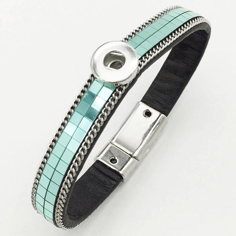 Mirror Mirror Bracelet for 12 mm Snap ( 4 Colour Choices)