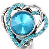 Two Of Hearts 18 mm Snap ( 2 colour choices)