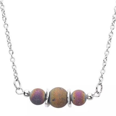 Dyed Lava Stone Necklace