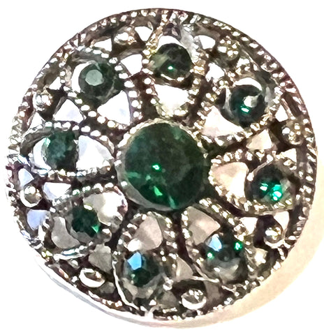 Lacey Green Flower 18 mm Snap