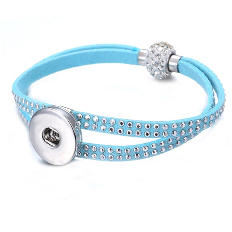 Velvet Summer Bracelet for 18 mm Snap (4 colour choices)