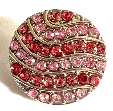 Waves Of Pink 18 mm Snap