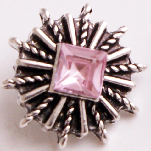 Star Light In Pink 12 mm Snap
