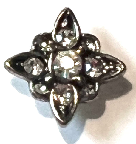 Silver Snowflake 12 mm Snap