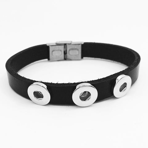 Back In Black Bracelet for 12 mm Snaps