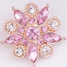 Rose In Gold 18 mm Snap