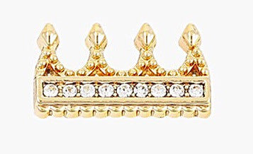 Princess Tiara Slide Charm - Gold