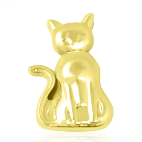 Cat Slide Charm - Gold