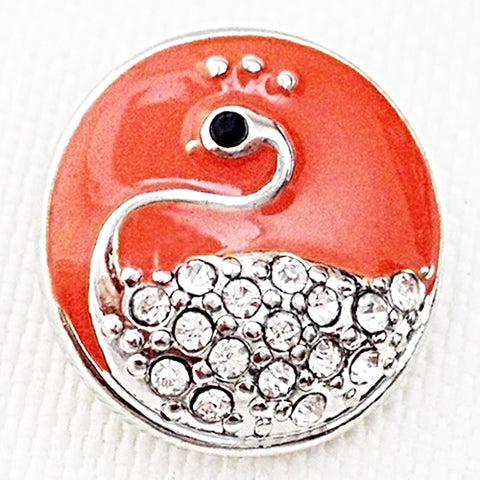 Peacock - Orange 18 mm Snap