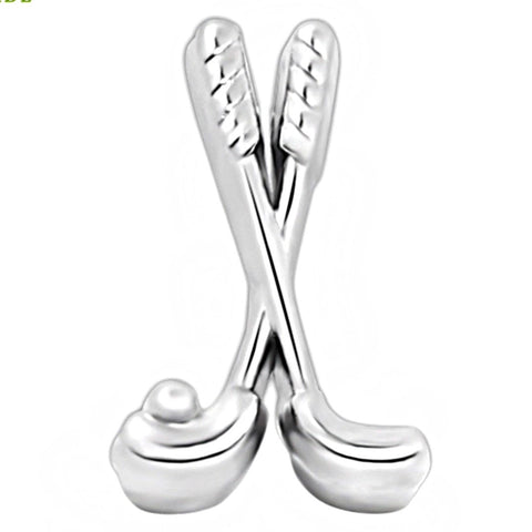 Golf Club Slide Charm - Silver