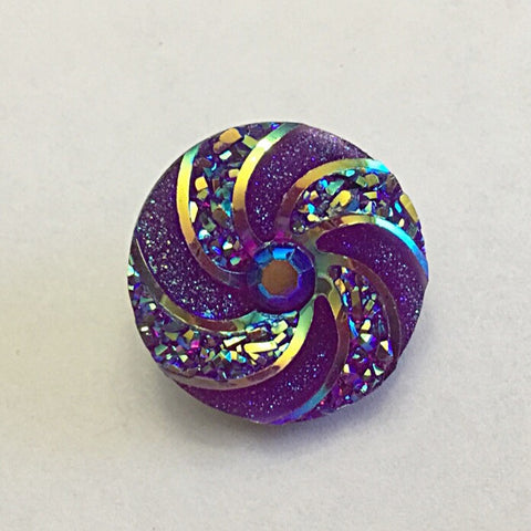 Kaleidoscope- Purple that changes colour in the light 18 mm snap