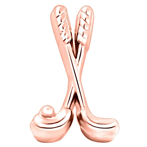 Golf Club Slide Charm - Rose Gold