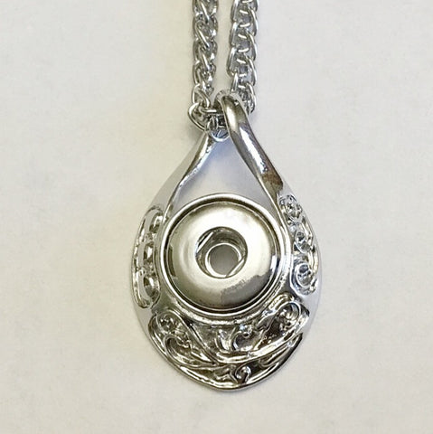 Teardrop Pendant for 12 mm snap