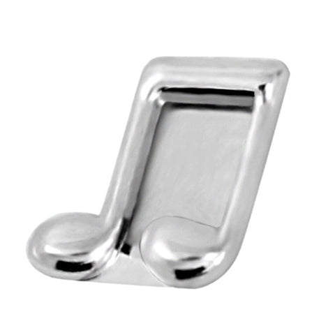 Music Notes Slide Charm - Silver