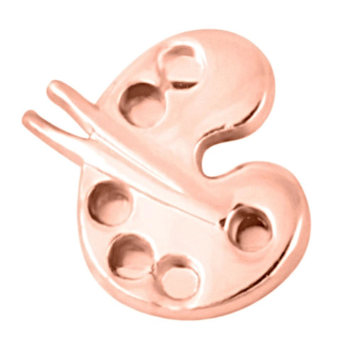 Painter's Palette Slide Charm - Rose Gold