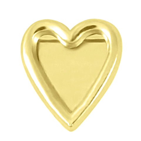 Heart Slide Charm - Gold