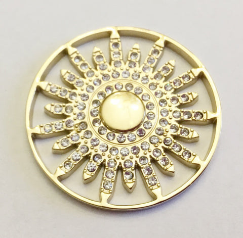 Sunburst 33 mm coin