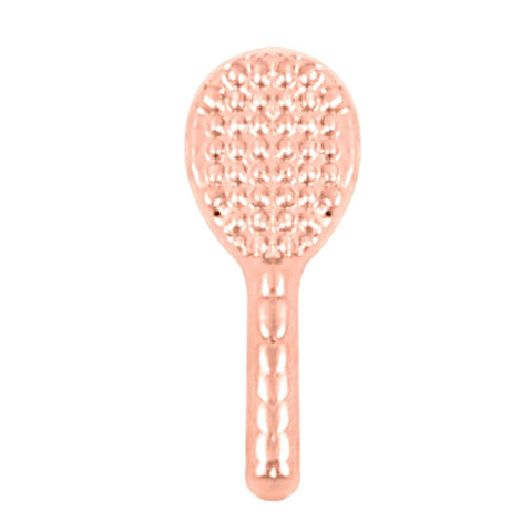 Tennis Racket Slide Charm - Rose Gold