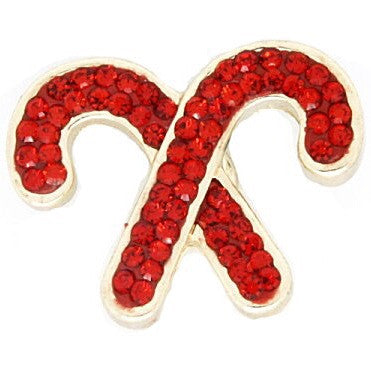 Candy Canes - Red 18 mm Snap