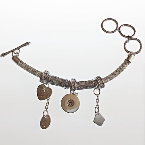 Love Charm Bracelet For 18 mm Snap