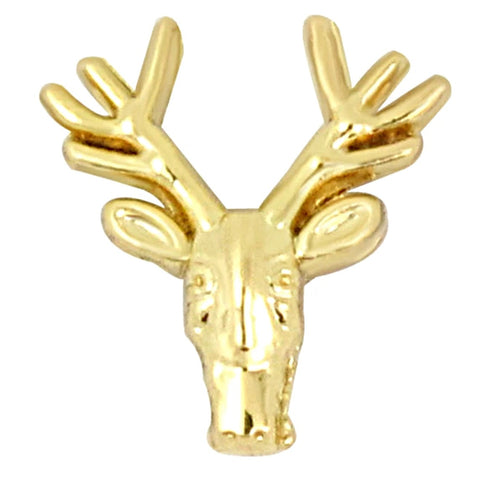 Reindeer Slide Charm -Gold