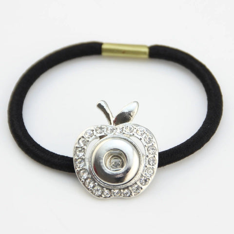 An Apple A Day Hair Elastic for 12 mm snaps