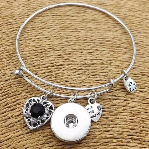 Charmed Love Bangle For 18 mm Snap