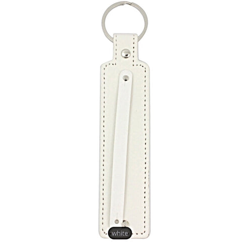 Slide Charm Key Chain (for 8 mm slide charms) - White