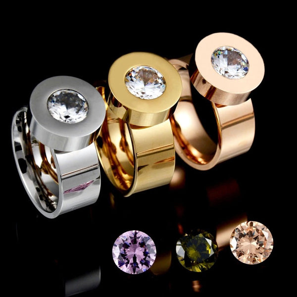 Interchangeable Crystal Rings