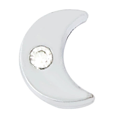 Moon Slide Charm - Silver