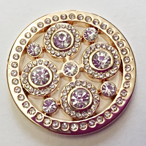 Around We Go (rose gold) 33 mm coin