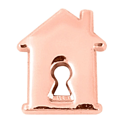 House Slide Charm - Rose Gold