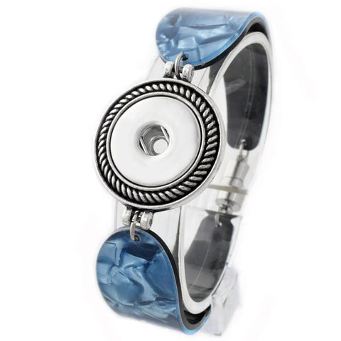 Swirled Coloured Bracelet - 4 for an 18 mm snap