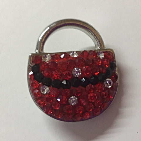 Petite Purse - Red, Black and White 20 mm Snap