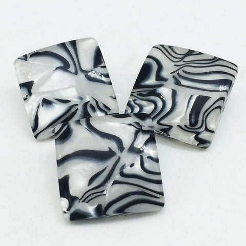 Swirled Zebra Print 20 mm Snap
