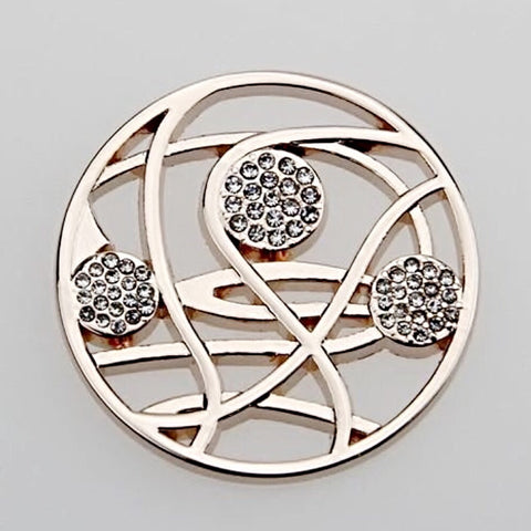 Bounce (rose gold) 33 mm coin