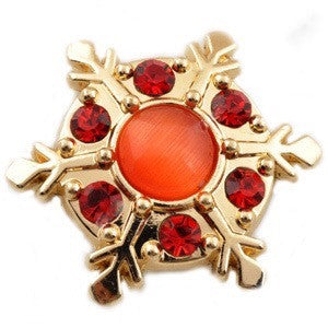 Brilliant Snowflake 18 mm Snap