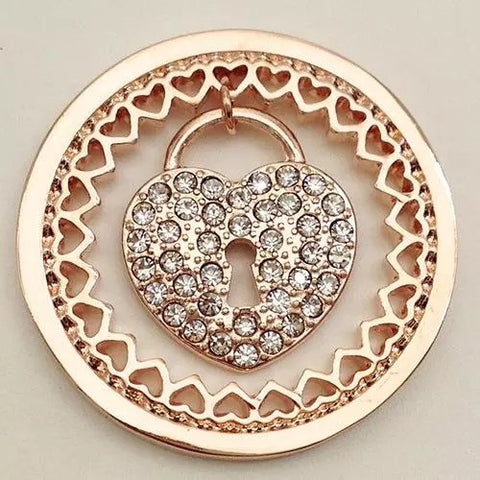 Heart Locket 33 mm coin